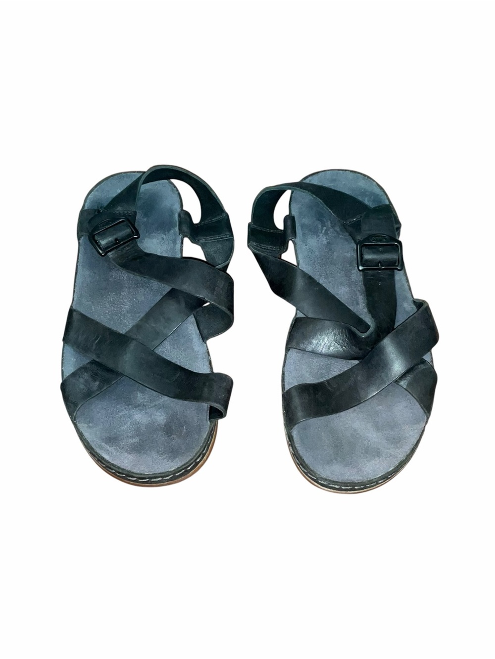 Chaco Wayfarer Leather Sandals Women’s Size 7 Black Adjustable Comfort Casual
